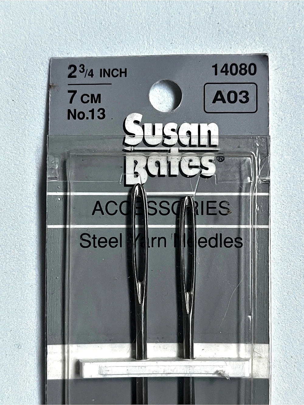 Susan Bates Steel Yarn Needles No. 13 2 3/4 Inch NWT